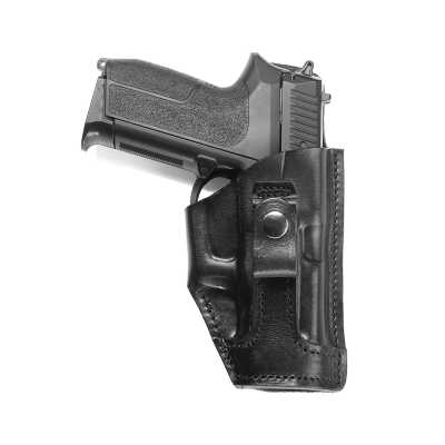 Black Tuckable Leather IWB Holster (Slide Guard)