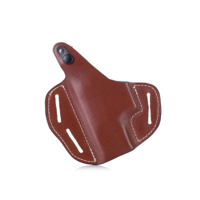 Brown OWB Leather Holster with Steel Thumb Break