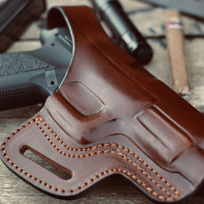 Slim OWB Leather Holster with Belt Loops