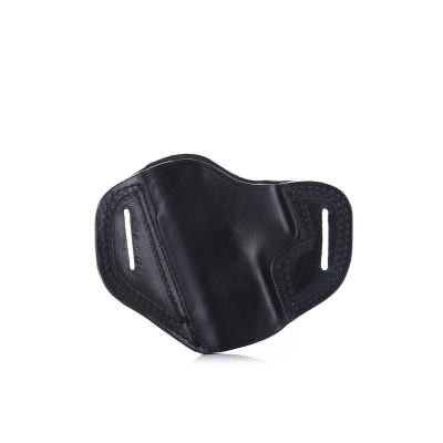 Black Open-Top OWB Leather Holster