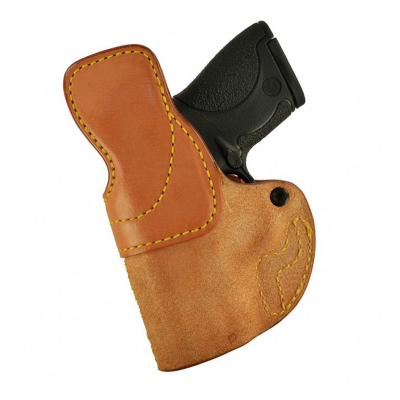 Natural Leather IWB Holster With Dual Mag Carrier