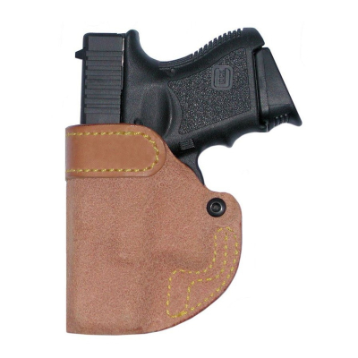 Natural Leather IWB Holster With Dual Snap Straps