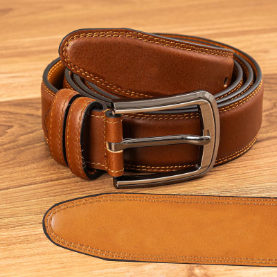 Handmade Brown Leather Belt