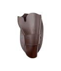 Antique Brown Leather Single Loop OWB Holster