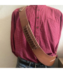 Leather Shoulder Carry Strap for Holsters with Open Slot