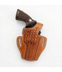 Brown Belt Slide Holster with Thumb Break 