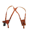 BH7D Horizontal Double Shoulder Leather Holster
