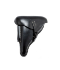 Black Leather Military Flap Holster
