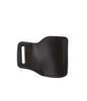 Black Leather Multi Fit OWB Holster main product view showing structured leather profile