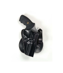 Black Leather Reinforced Paddle Holster