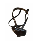 Black Leather Horizontal Shoulder Holster