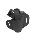 Black Leather Ambidextrous Pancake Holster