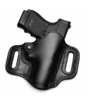 Black Leather High Ride OWB Holster