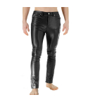 Bockle Men’s Skinny Stretch Faux Leather Pants