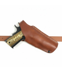 Brown Leather Four-Position OWB Belt Holster