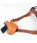 Brown Leather Horizontal Shoulder Holster