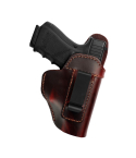 Brown Leather IWB Holster Multi Fit – genuine leather concealed carry holster with steel belt clip