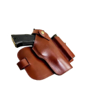 Brown Leather Tactical Drop-Leg Thigh Holster