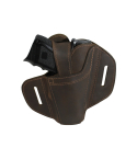Brown Leather Ambidextrous Pancake Holster