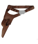 Brown Leather Drop Leg Holster Belt