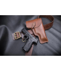 Brown Leather Flap Belt Holster