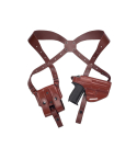 Brown Leather Horizontal Shoulder Holster