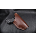 Brown Leather OWB Hunting Holster