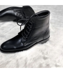 Classic Black Leather Ankle Boots