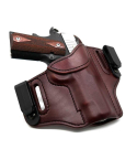 Burgundy Mahogany Cobra Hybrid Leather Holster