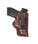 Brown Carry Combo Pack IWB/OWB Leather Holster & Double Mag Carrier