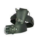 Black Cowboy Western Revolver Single Gun Holster Belt – Genuine Leather