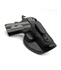 Black IWB Leather Holster – Steel Clip