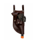 Black Leather Mauser Merr Sonn Power 5 Molded Holster with Notch