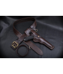Dark Brown Leather Drop Leg Holster