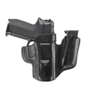 Black IWB Leather Holster – Mag Pouch
