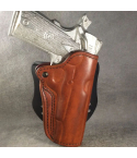 ETW 1911 Full-Size Brow Leather Paddle Holster – Custom "Longmire" Style OWB Holster for 1911 Pistols