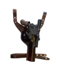 Han Solo Inspired Dark Brown Leather Drop Holster