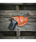 Tan Leather Holster with Horizontal Draw