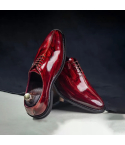 ONECUT Ox‑Blood Leather Oxfords Shoes