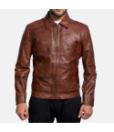 Inferno Brown Leather Jacket