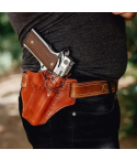 Craftsman's Choice Floral Hand-Carved Leather Gun Holster – Open-Top OWB Western-Style Holster