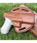 Premium Handcrafted OWB Leather Gun Holster - Custom Molded for Multiple Carry Positions with Reinforced Steel Thumb Break