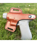Premium Handcrafted OWB Leather Gun Holster - Custom Molded Leather Holster Perfect Fit and Security with Reinforced Steel Thumb Break