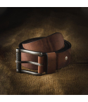 Crazy Horse Leather Unisex Jeans Belt – Italian Veg‑Tanned
