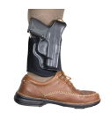 Leather Ankle Holster with Padded Neoprene Band