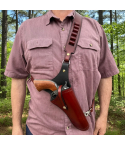 Single Action Revolver Leather Bandolier Sling Holster Custom Fit