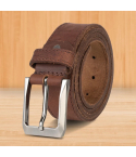 Men’s Genuine Leather Buckle Belt – Brown