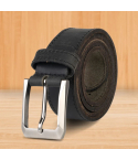Men’s Genuine Leather Buckle Belt – Black