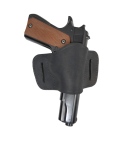 Leather Quick Slide Holster – black cowhide OWB design for full size pistol