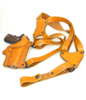 Horizontal Leather Shoulder Rig with Harness Connector